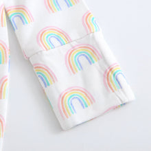 Load image into Gallery viewer, Forever Rainbow Zippered Baby Romper
