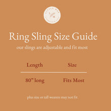 Load image into Gallery viewer, Beige Gingham Ring Sling Carrier
