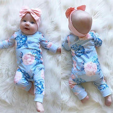 Load image into Gallery viewer, New Fashion Newborn Romper Floral Jumpsuit  Baby Playsuit Girl Outfit Clothes Set For Girls
