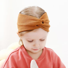 Load image into Gallery viewer, Modern New Trend Girls Winter Autumn Headband Twisted Knotted Soft Elastic Baby Girl Soft Elastic Turban Headband For Girls
