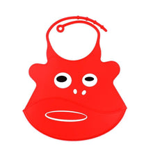 Load image into Gallery viewer, Silicone Baby Bibs waterproof Baby Saliva Towel Animal Adjustable Cloths Bandana Soft Feeding Cartoon Bib For Kids

