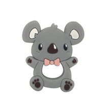 Load image into Gallery viewer, Food Grade Silicone Teethers Animal Fox Koala  Teether  Baby Silicone Chew Charms Kids Teething Gift Toddler Toys
