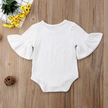 Load image into Gallery viewer, Luxury Modern Baby Girl Bodysuit Unique Cute Flared Sleeve Playsuit Jumpsuit In Elegant Deisgn
