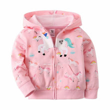 Load image into Gallery viewer, Luxury Printed New Trend Newborn Baby Hooded  Cotton Sweater For Baby Girl/boys In Elegant Modern Luxury Style With Unicorn
