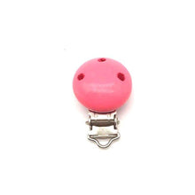 Load image into Gallery viewer, Wooden Baby Children Pacifier Holder Clip Infant Cute Round Nipple Clasps For Baby Product
