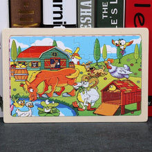 Load image into Gallery viewer, 24 Slice Wood Puzzles Children Adults Vehicle Puzzles Wooden Toys Learning Education Environmental Assemble Educational Games For Kids and Babies
