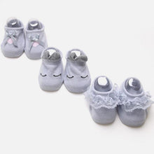 Load image into Gallery viewer, Baby Girl  Anti-Slip Cotton Bow Lace Flower Floor Socks Spring Socks Excellent Quality Everyday Wear
