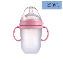 Load image into Gallery viewer, Baby Bottle For Milk and Breastmilk Wide Neck Soft Silicone Feeding Container Baby Water Bottle kids Nursing Bottles

