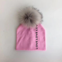 Load image into Gallery viewer, Newborn Kids Cotton Hats Cap With Pom Children's Hat Boy Accessories Toddler Caps
