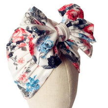 Load image into Gallery viewer, Luxury Mdoern Set 2PCS Baby and Mom Headbands Set Flower Bowknot Newborn Turban Cross-tied Mommy Headband Bow
