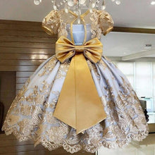 Load image into Gallery viewer, Handmade Luxury Princess Baby Girl 1 Year Birthday Dress Tutu First Christmas Party Cute Bow Dress Infant Modern Luxury Dress With Big Bow
