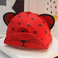 Load image into Gallery viewer, Modern fashion Cute Baby Caps Cute Ear For Baby Girl/Boy Beach Sun Hats Children with Adjustable Snapback Hat For Kids
