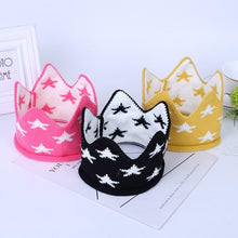 Load image into Gallery viewer, Modern Luxury New Trend  Baby Hat Girls and Boys Crown Knitted Cap Toddler Empty Top Hats Newborn Design Woolen Yarn Bonnet For Kids

