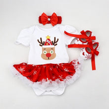Load image into Gallery viewer, Christmas Dress Party Baby Clothes Girl Set Toddler Infant Outfit Newborns Girls Clothing
