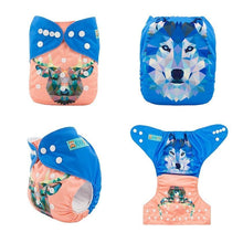 Load image into Gallery viewer, Most Popular Digital Position Baby Cloth Diaper with Microfiber Insert In Modern Printed Design For Baby Boys and Baby Girls KIds
