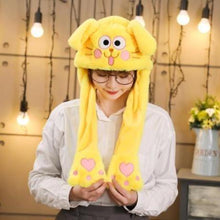Load image into Gallery viewer, Modern Elegant Winter Interesting Girls Animals Ear Moving Jumping Hats Children and Adults Women Warm Rabbit Winter Caps In Modern Design
