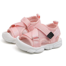 Load image into Gallery viewer, Baby Unisex Sandals Black Gray Pink Canvas Infant Sandals Toddler Summer Walking Shoes
