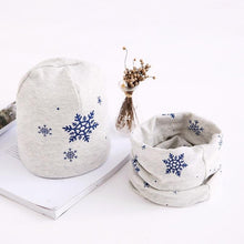 Load image into Gallery viewer, Star Print Cotton Hat And Scarf  Baby Beanie Kids Caps Children's Accessories For Boys and Girls

