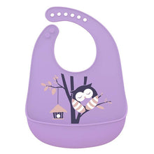 Load image into Gallery viewer, Silicone Baby Bibs waterproof Baby Saliva Towel Animal Adjustable Cloths Bandana Soft Feeding Cartoon Bib For Kids
