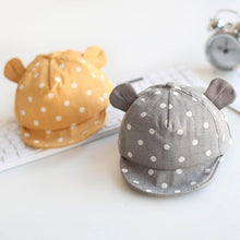 Load image into Gallery viewer, Modern Children Cute Sun Hat Polka Dot Baby Hat Girl Boy Sun Hat With Ears Baseball Cap For Boys Kids
