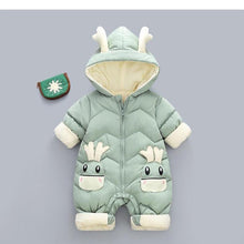 Load image into Gallery viewer, Modern Elegant Baby Warm Thick Cotton Hooded Jumpsuit Snowsuit Rompers Outfit for Children In Modern Design
