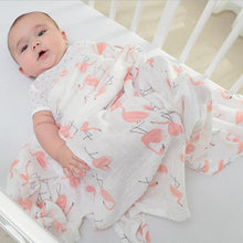 Load image into Gallery viewer, Muslin 100% Cotton Baby Swaddles Soft Newborn Blankets Bath Gauze Infant Wrap Sleep sack Stroller .
