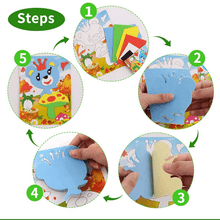 Load image into Gallery viewer, 10 designs/lot  Cartoon 3D EVA Foam Sticker Puzzle Series Kids Multi-patterns Styles Toys for Children Birthday Gift
