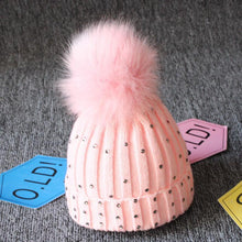 Load image into Gallery viewer, Trend Cute Newborn Baby Winter Warm Hats Infant Kids Girls Boys Knit Hat With Pompom Ball Beanie Caps For Girls
