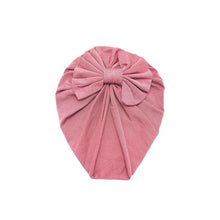 Load image into Gallery viewer, Luxury Modern Baby Headband Hat Bowknot Print Cotton Stretchy Turban Headband Infant Head Wrap Beanie Hat  For Babies and Kids
