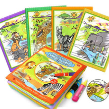 Load image into Gallery viewer, Magic Water Drawing Books Coloring Books Doodle &amp; Magic Pen Painting Drawing Board Children  Painting Toys Birthday Gifts
