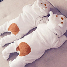 Load image into Gallery viewer, Luxury Modern Newborn Baby Boy/Girl Clothes Long Sleeve Hoddies Bear Zipper Baby Romper Clothes Autumn Winter Season For Kids and Baby
