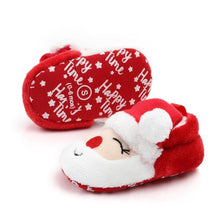 Load image into Gallery viewer, Unisex Baby Shoes Baby Boys Girls Winter Warm Santa Claus First Walkers Cute Christmas Baby Boots
