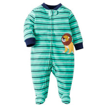 Load image into Gallery viewer, Modern Cartoon Unicorn Baby Girl Jumpsuit Footies  Romper For Newborn Boy and Girls In Trend Design

