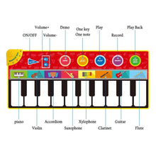Load image into Gallery viewer, Modern Musical Mat Baby Play Piano Mat Keyboard Toy Music Instrument Game Carpet Music Toys Educational Toys For Kids
