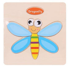 Load image into Gallery viewer, Baby Toys Wooden 3D Puzzle Cartoon Animal Intelligence Kids Educational Brain Teaser Children Tangram Shapes Learning
