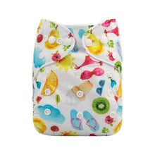 Load image into Gallery viewer, Baby One Size Fits All Reusable Baby Cloth Diaper with  Microfiber Insert Diaper For Baby Boys and Baby Girls In Modern New Printed Design
