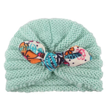 Load image into Gallery viewer, New  Handmade Cotton Girl Hat Autumn Winter Baby Boy Girl Hat Colorful Bow Elastic Cute Baby Turban In Elegant Design
