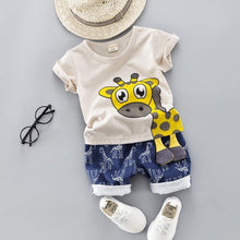 Load image into Gallery viewer, Fashion Infant  Clothing Set for Boys and Girls Cute Summer Casual Clothes Set  Top+Shorts Kids Clothes Summer Edition T shirt and Pants Set
