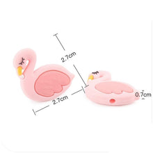 Load image into Gallery viewer, 5PCS/SET  Silicone Animal Beads BPA Free Baby Teething Beads Toy For Pacifier Clips New Born Silicone Rodent Tiny Rod Baby Teether For Baby Kids
