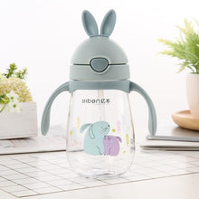 Load image into Gallery viewer, Rabbit Baby Feeding Cup with a Straw BPA Free Children Feeding Drinking Handle Water Bottles Training Cup For Milk For Kids and baby
