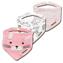Load image into Gallery viewer, 3PCS Comfortable Waterproof Organic Cotton Baby Burp Cloth Bandanna Scarf Bibs For Newborn Baby Boy And Girl
