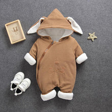 Load image into Gallery viewer, Clothes Cold Winter Girl Garment Thicken Warm Comfortable Pure Cotton Coat Jacket Kids Romper Jumpsuit In Modern Style

