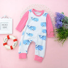 Load image into Gallery viewer, Baby Clothes Boys Girls Romper Floral Dinosaur Car Printed Long Sleeve Cotton Romper Kids Jumpsuit Playsuit For Kids
