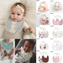 Load image into Gallery viewer, Newborn Baby Boys Girls Cute Saliva Towel Feed e Cotton Bibs Dribble Scarf For Baby Kids
