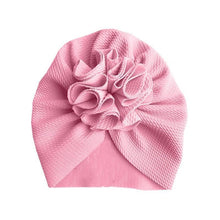 Load image into Gallery viewer, Handamde Elegant Baby Hats for Girls Big Bow Turban Hat Newborn  Baby Beanie Cap Solid Color Style
