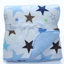 Load image into Gallery viewer, Baby Blankets New Layer Coral Fleece Infant Swaddle  Wrap Owl Printed Newborn Baby Bedding Blanket
