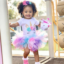 Load image into Gallery viewer, Unicorn Party Dresses For 1 Year Baby Girl Birthday Outfits FOr 1st Birthday Party
