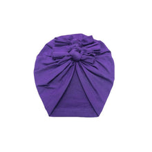 Load image into Gallery viewer, Luxury Modern Baby Headband Hat Bowknot Print Cotton Stretchy Turban Headband Infant Head Wrap Beanie Hat  For Babies and Kids
