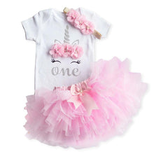 Load image into Gallery viewer, Modern Unicorn Party Girls Tutu Dress Toddler Kids Clothes Baby 1st Birthday Outfits For Girls
