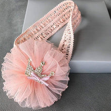 Load image into Gallery viewer, ILuxury Handmade Infant Child Hair Band Three-dimensional Alloy Rhinestone Crown Headdress  Elastic Headband Turban For Baby Girls
